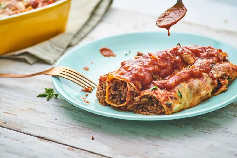 Receita de Panqueca de Carne Moída