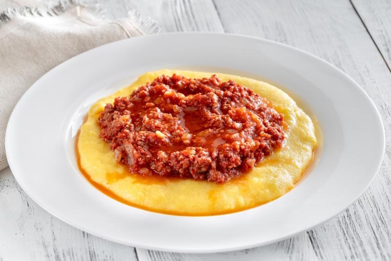 como fazer polenta mole