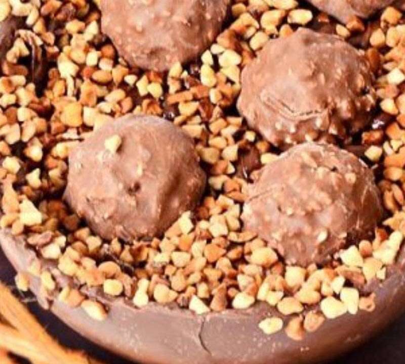 como fazer Ovo de Páscoa Ferrero Rocher