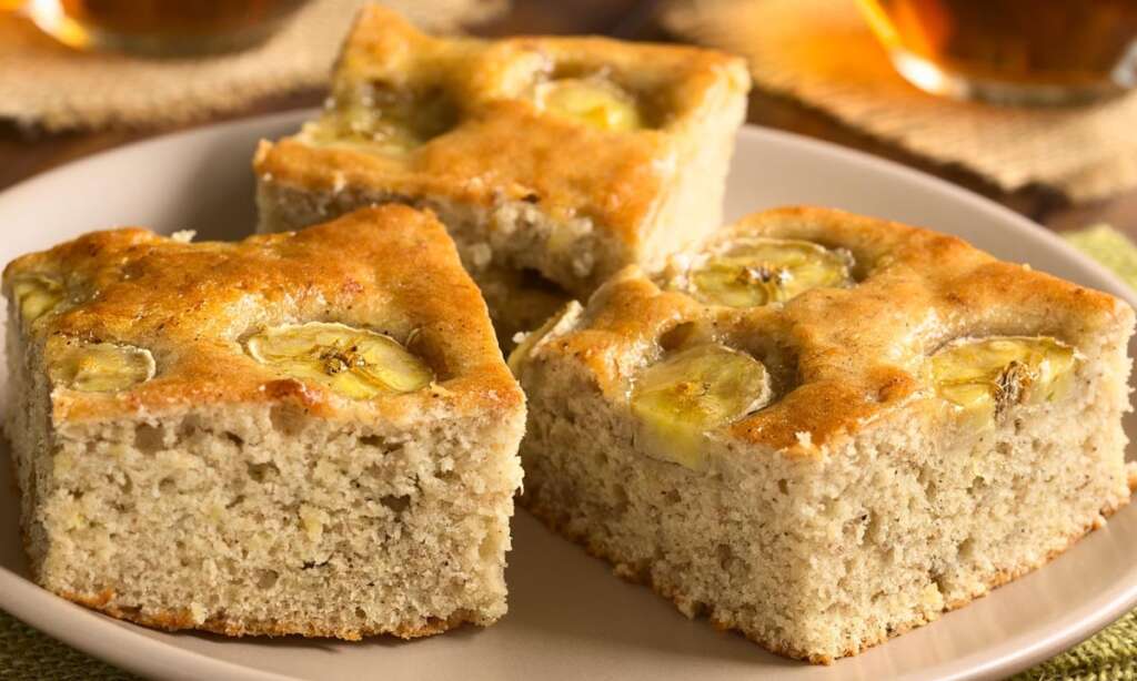 bolo de banana com canela