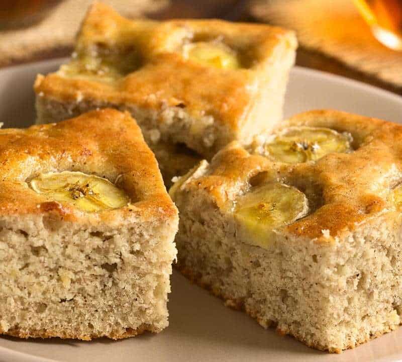 bolo de banana com canela