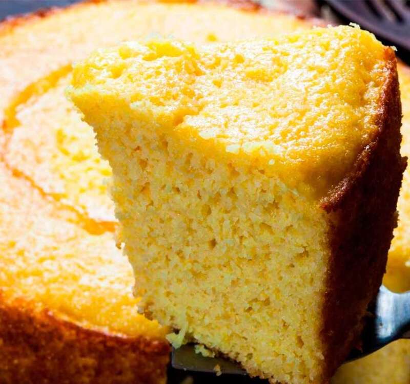 Bolo de milho de latinha com flocão